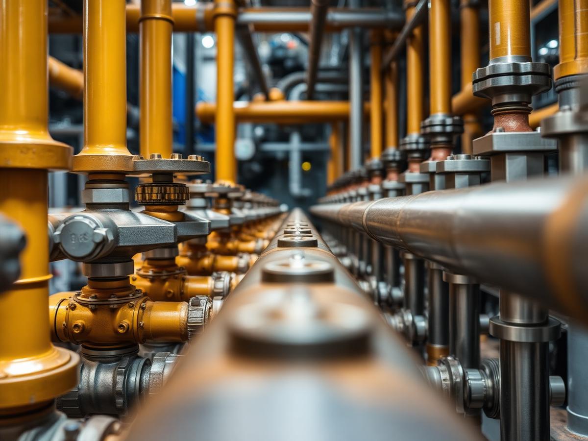 Tubulações industriais inspecionadas